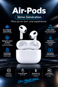 Air-Pods Pro ⭐️ : Expérience Audio Haute Fidélité (1 Mois de Garantie Inclu